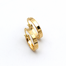 Real Gold Round GZCR Medium Clip Earring Set 5853 E1742