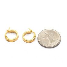 Real Gold Round GZCR Small Clip Earring Set 5853/10 E1744