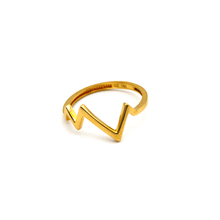 Real Gold Wave Ring 0086 (Size 5) R1795