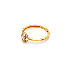 خاتم مع حجر الزهرة من الذهب الحقيقي 0425 (مقاس 8) R1854