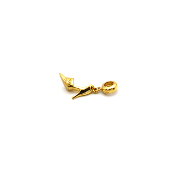 Real Gold Heel Pendant 0591 P 1681 - 18K Gold Jewelry