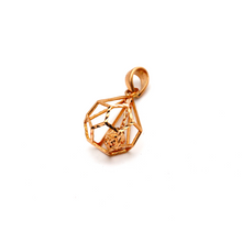 Real Gold Ball Cage Rose Gold Pendant 3001 P 1682 - 18K Gold Jewelry