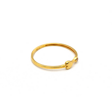 Real Gold Heart Stone Ring 0099 (Size 8) R1814