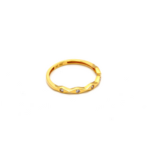 خاتم حجر مثلث من الذهب الحقيقي 0047 R2013 (مقاس 8.5)