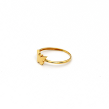 Real Gold Plain Butterfly Ring 0065 (Size 9) R2010