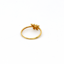 Real Gold Plain Butterfly Ring 0065 (Size 8) R1836