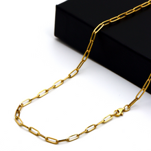 Real Gold Solid Link Chain Necklace 1425 (40 C.M) CH1113