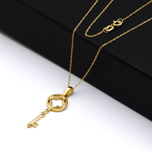 Real Gold Key Necklace GZJVN0122 CWP 1791