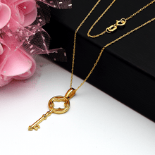 Real Gold Key Necklace GZJVN0122 CWP 1791