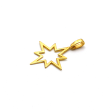 Real Gold Plain Star Pendant 0164 P 1793