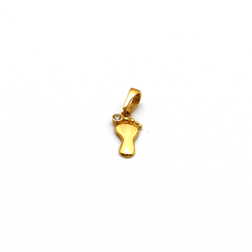 Real Gold Small Foot Pendant 0200 P 1798