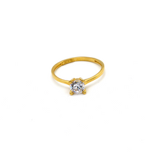Real Gold solicitor Stone Ring (SIZE 8) R1650 - 18K Gold Jewelry