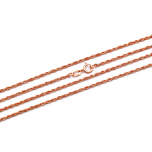 Real Gold Rose Gold Rope Chain 1.4 M.M (45 C.M) CH1121