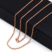 Real Gold Rose Gold Rope Chain 1.4 M.M (45 C.M) CH1121