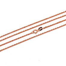 Real Gold Rose Gold Rope Chain 1 M.M (50 C.M) CH1127