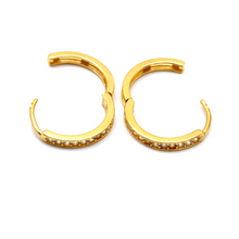 Real Gold Luxury Round Stone Earring Set 0176 E1864