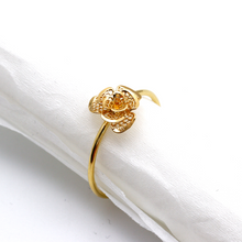 Real Gold Rose Layer Ring 0328 (Size 5) R1901