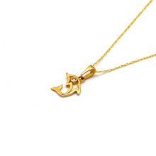 Real Gold Small Dolphin Necklace 0720 CWP 1808