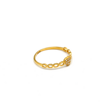 خاتم قلب إنفينيتي من الذهب الحقيقي 0559 (مقاس 9) R2150