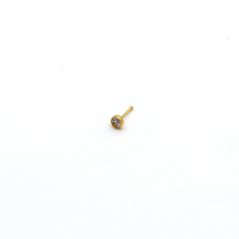 Real Gold Straight Nose Stud Piercing NP1001 - 18K Gold Jewelry