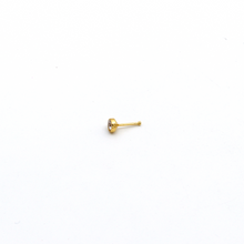 Real Gold Straight Nose Stud Piercing NP1001 - 18K Gold Jewelry