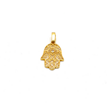 Real Gold Allah Palm Hand Pendant 0422 P 1812