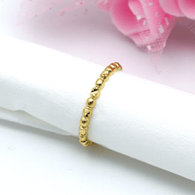 خاتم الفاخر من الذهب الحقيقي بتصميم فقاعات 0415 (مقاس 6)  R1919