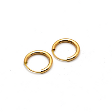 Real Gold Small Circle Earring Set 5714 E1772