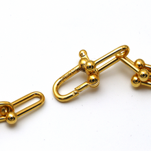 قلادة سلسلة هاردوير من الذهب الحقيقي مع قفل 0372 (40 سم) CH1173 TF 
