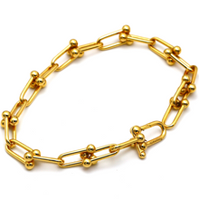 Real Gold GZTF Hardware With Real TF Lock Solid Chain Bracelet 0372 (20 C.M) BR1554