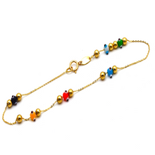Real Gold Seed Beads Bracelet 0053 BR1352 - 18K Gold Jewelry