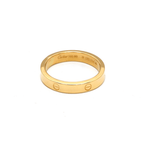 Real Gold GZCR Plain Ring 4 MM 0211/6 (SIZE 7) R1952