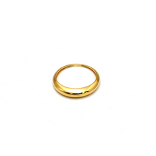 خاتم دائري بيضاوي من الذهب الحقيقي 1107 (مقاس 9) R1968