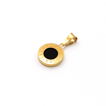 Real Gold GZBV Round Black Luxury Pendant 0060/1KU P 1824