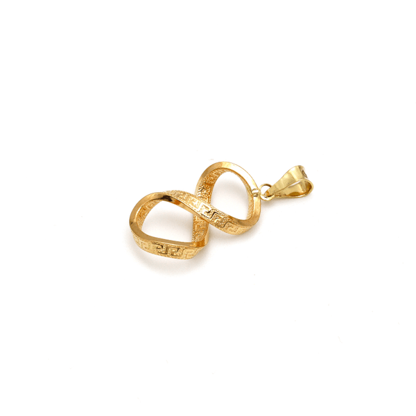 Real Gold Twisted Maze Hoop Pendant 3324/1/P P 1825 – GOLD ZONE JEWELRY