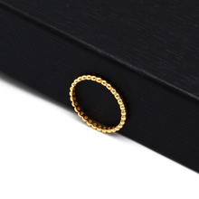 Real Gold Plain Bubble Ring 5834 (Size 5.5) R1975