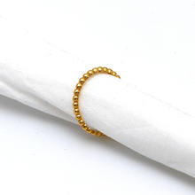 خاتم فقاعي عادي من الذهب الحقيقي 5834 (مقاس 8.5) R2245