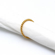 خاتم فقاعي عادي من الذهب الحقيقي 5834 (مقاس 6.5) R2244