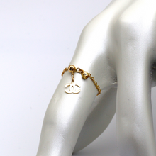 Real Gold GZCH Drop chain Adjustable Size Ring 0339/4YZ (Size 3 to 8.5) R1979