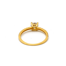 Real Gold Solitaire Luxury Stone Ring 0236 (Size 4.5) R2200