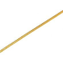 Real Gold Flat Spiga Thick Anklet 8943 (26 C.M) A1032