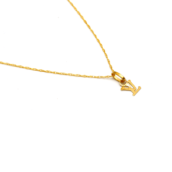 Real Gold LV Small Fine Necklace 0117/2KU CWP 1827