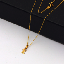 Real Gold LV Small Fine Necklace 0117/2KU CWP 1827