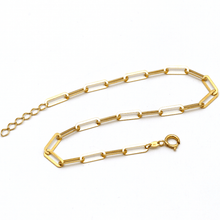 Real Gold Paper Clip S Bracelet 1254/XXI (17 CM) BR1707