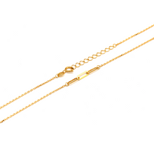 Real Gold 3 Paper Clip Necklace 7782/IV N1332