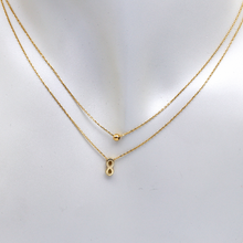Real Gold Layer Ball Infinity Necklace 0490/2 N1333