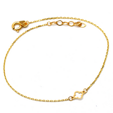 Real Gold Single Square Bracelet 0150 BR1485