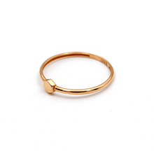 Real Gold Rose Gold Ring (SIZE 7.5) R1441 - 18K Gold Jewelry