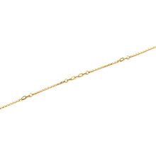 Real Gold Link Round Twisted Adjustable Size Bracelet 7800-III BR1497