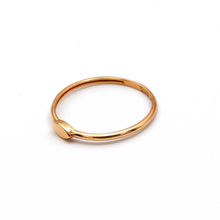 Real Gold Oval Rose Gold Ring (SIZE 7.5) R1455 - 18K Gold Jewelry